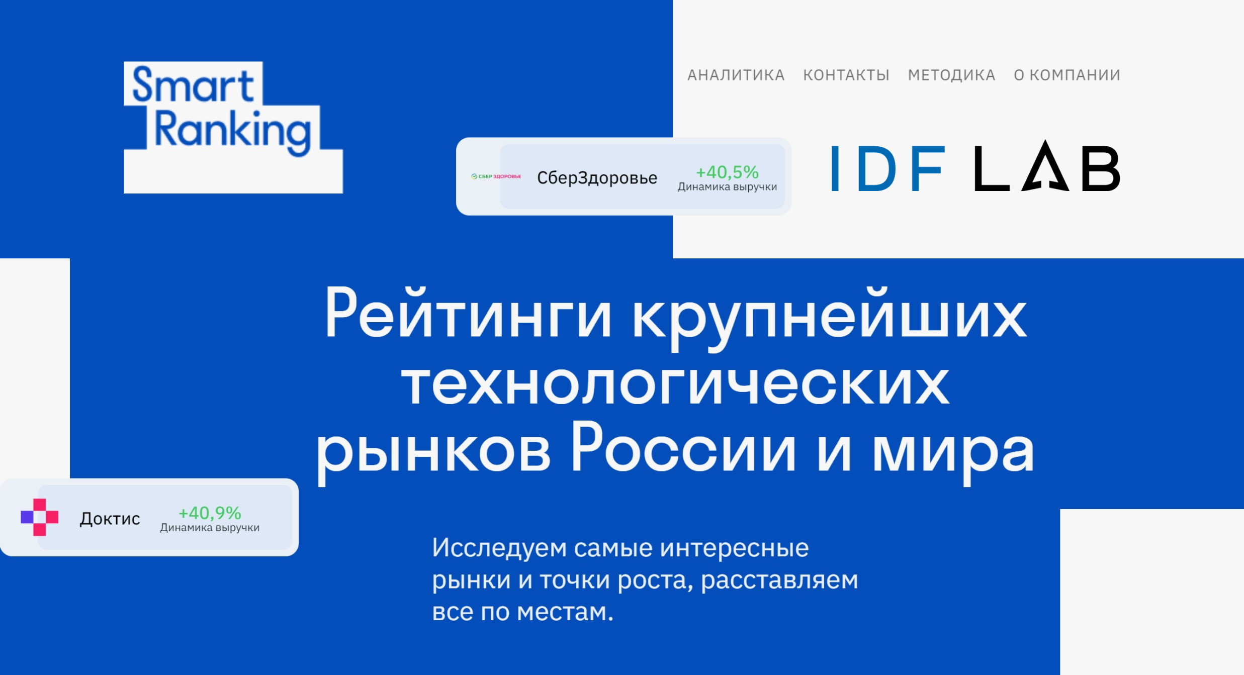 IDF Lab вошла в Топ крупнейших финтех-компаний РФ по версии Smart Ranking